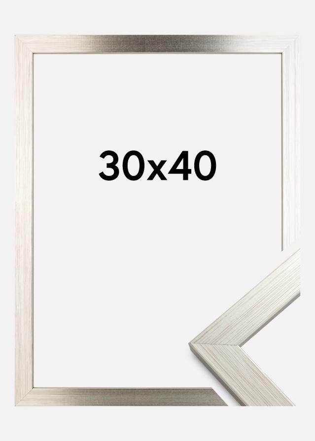Rám Stríbrná Wood 30x40 cm