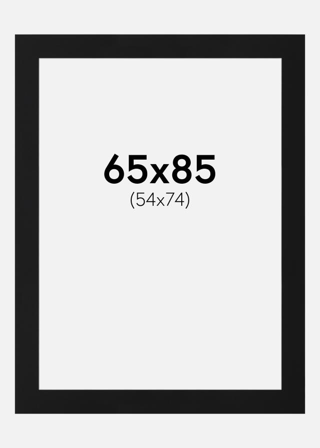 Pasparta Černý Standard (Bílé Jádro) 65x85 cm (54x74)