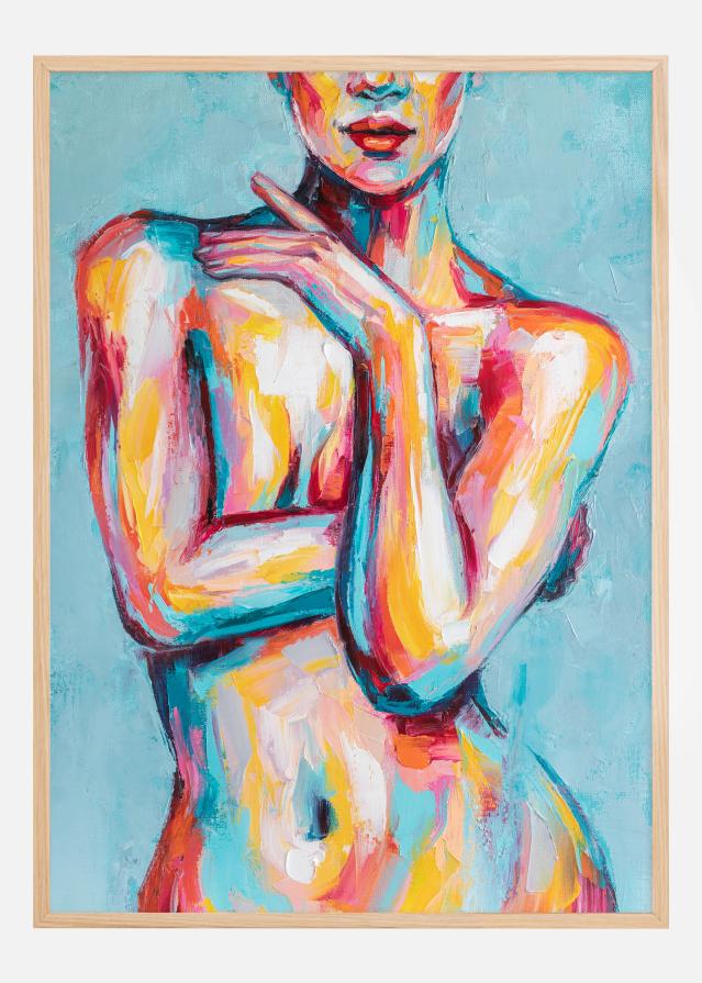 Womens Body Painting Plakát