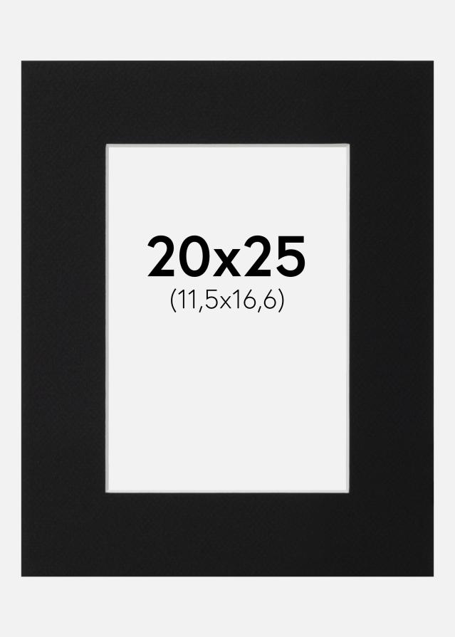 Pasparta Černý Standard (Bílé Jádro) 20x25 cm (11,5x16,6)