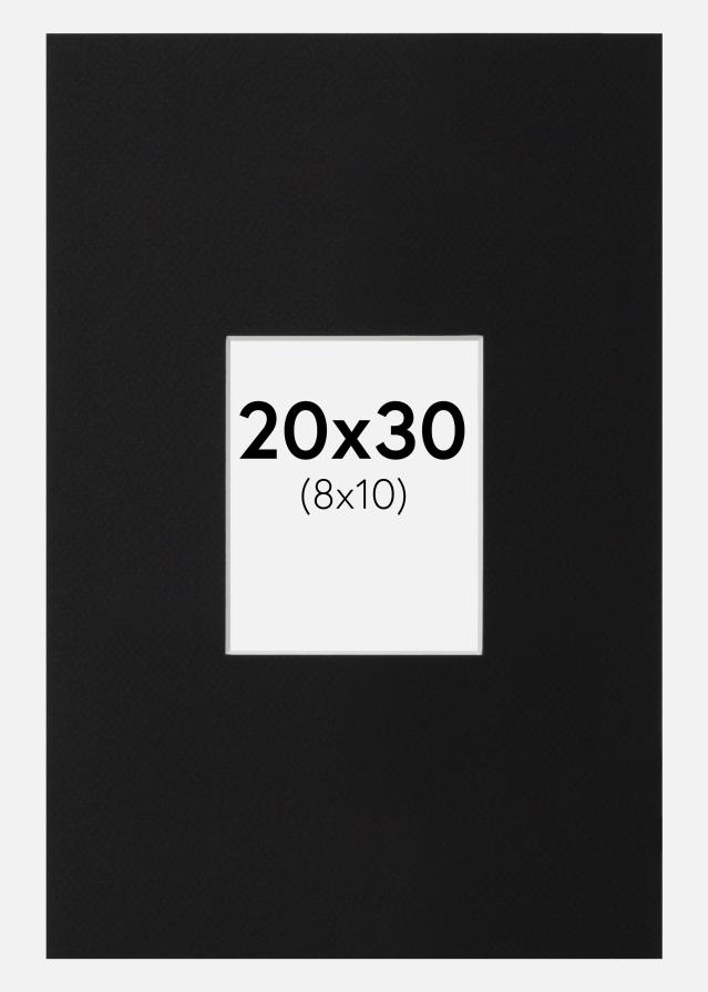 Pasparta Černý Standard (Bílé Jádro) 20x30 cm (8x10)