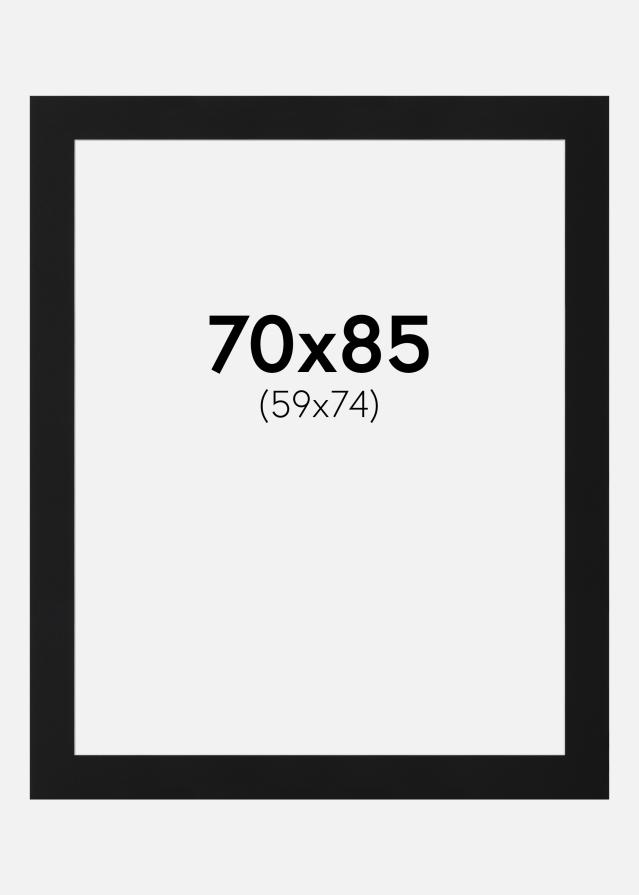 Pasparta Černý Standard (Bílé Jádro) 70x85 cm (59x74)