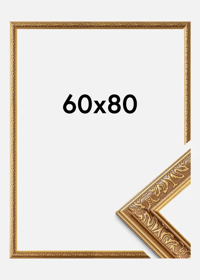 Rám Swirl Akrylové sklo Zlatá 60x80 cm