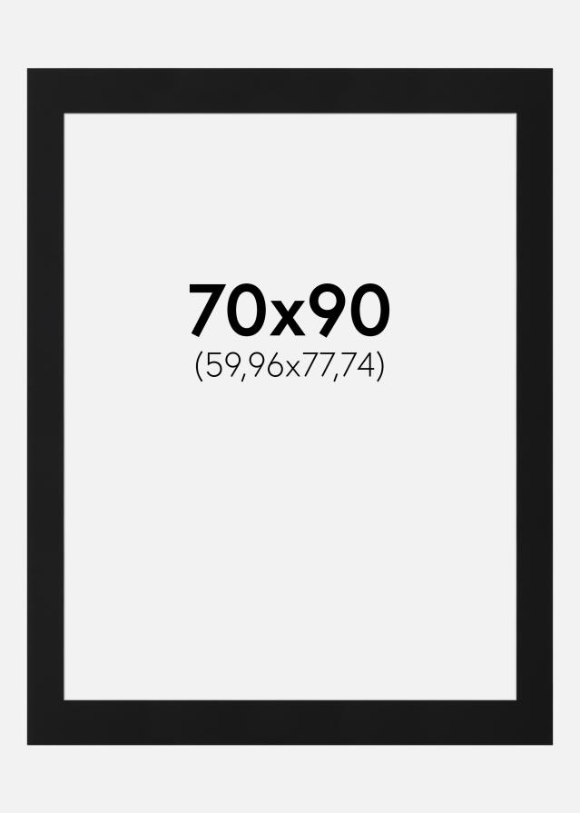 Pasparta Černý Standard (Bílé Jádro) 70x90 cm (59,96x77,74)