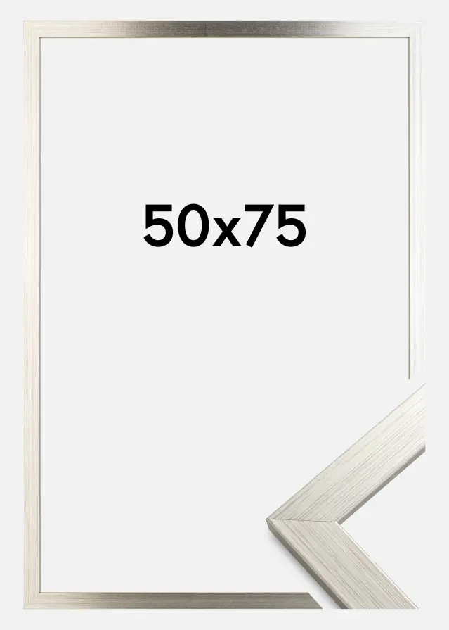Rám Stríbrná Wood 50x75 cm