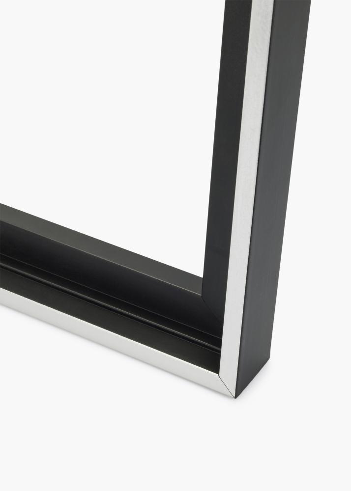 Rám na plátno Reno Cerná / Stríbrná 40x50 cm