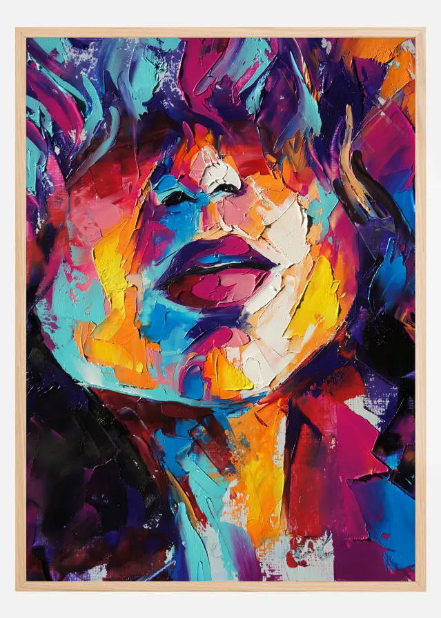 Girl Painting Plakát