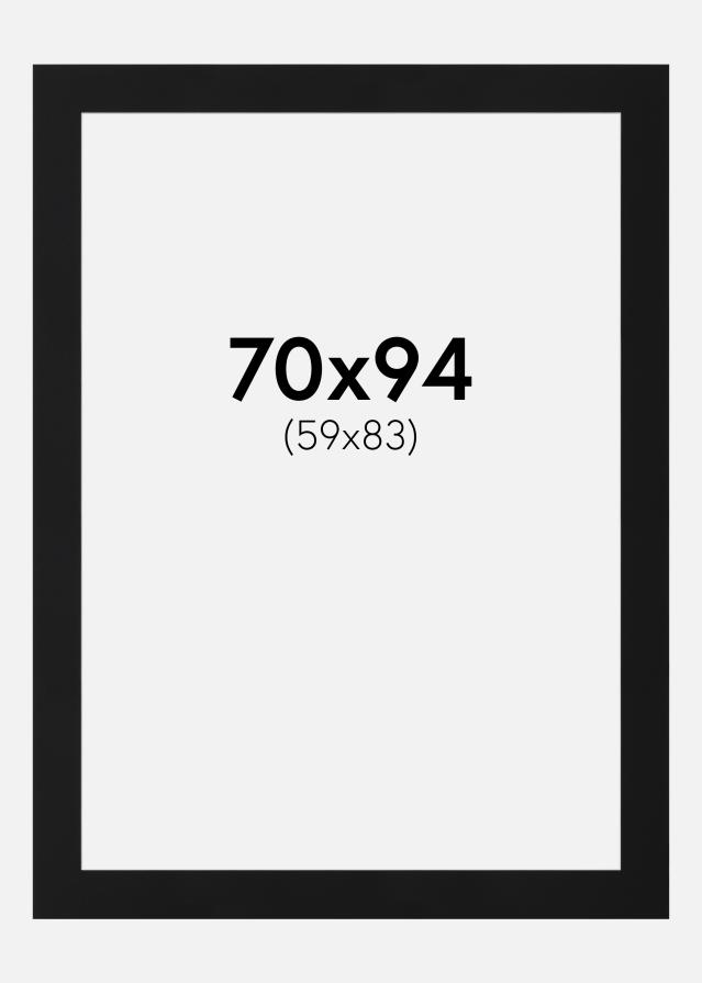 Pasparta Černý Standard (Bílé Jádro) 70x94 cm (59x83)