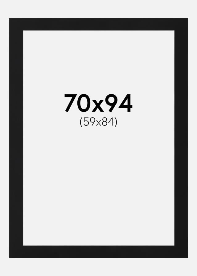 Pasparta Černý Standard (Bílé Jádro) 70x94 cm (59x84)