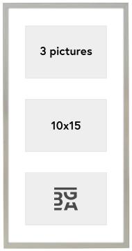 Edsbyn Kolážový rám XV Stríbrná - 3 Obrazy (10x15 cm)