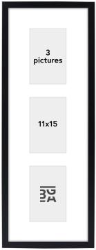 Edsbyn Kolážový rám V Cerná - 3 Obrazy (11x15 cm)