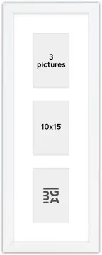 Edsbyn Kolážový rám II Bílá - 3 Obrazy (10x15 cm)