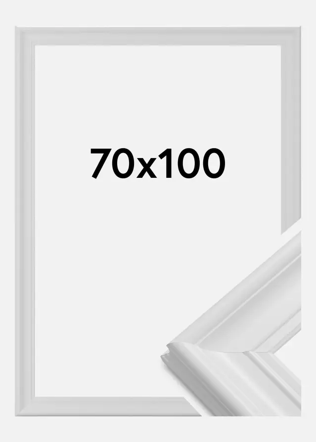 Rám Mora Premium Akrylové sklo Bílá 70x100 cm