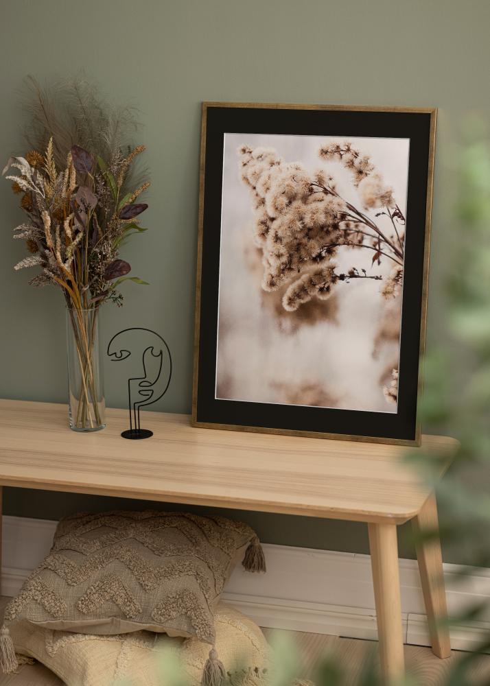 Rám Galant Zlatá 30x40 cm - Pasparta Cerná 18x27 cm