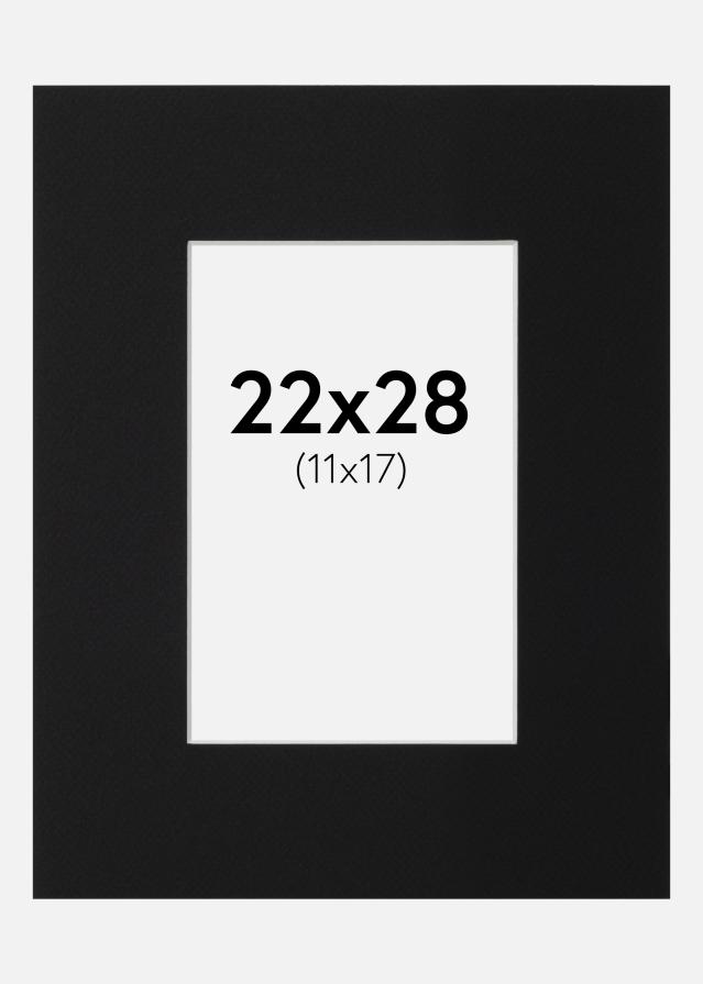 Pasparta Černý Standard (Bílé Jádro) 22x28 cm (11x17)