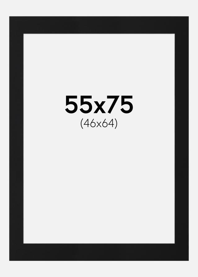 Pasparta Černý Standard (Bílé Jádro) 55x75 cm (46x64)