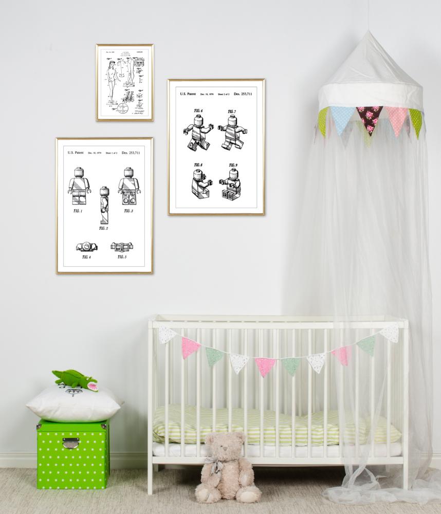 Patentový výkres - Lego v Plakát