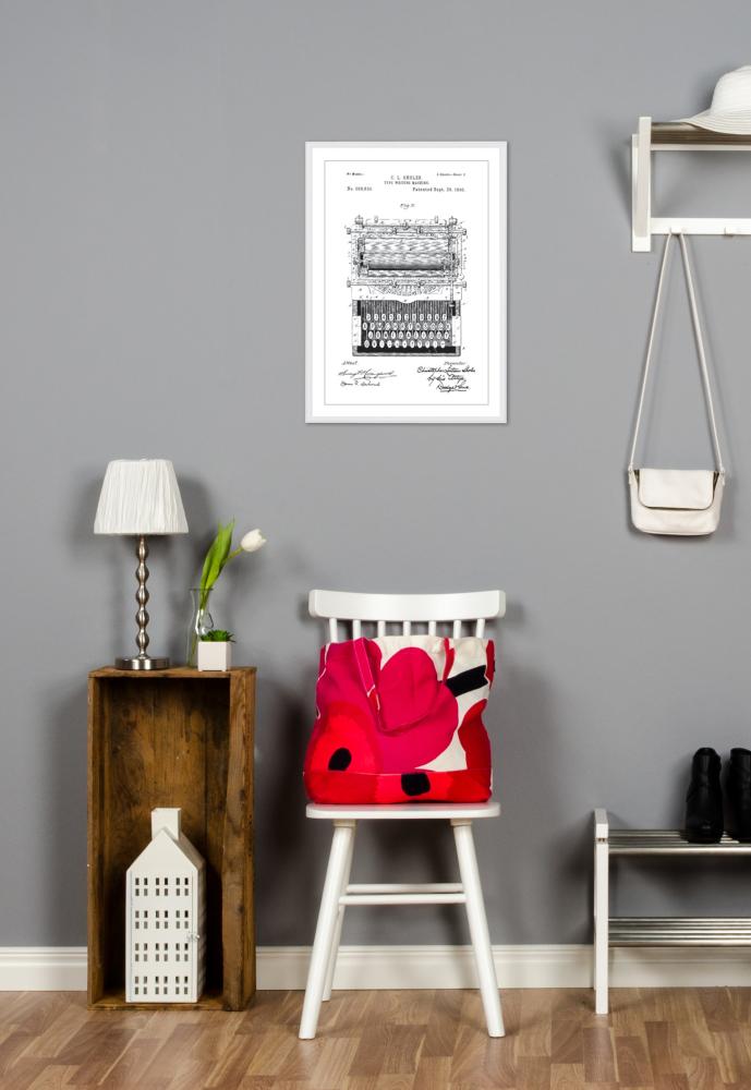 Patentový výkres - Psací stroj Plakát