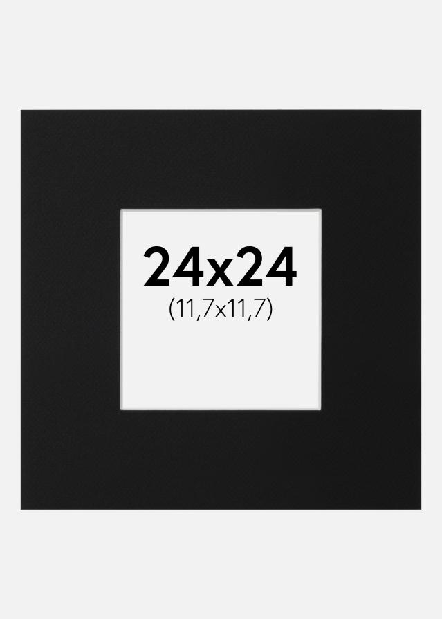 Pasparta Černý Standard (Bílé Jádro) 24x24 cm (11,7x11,7)