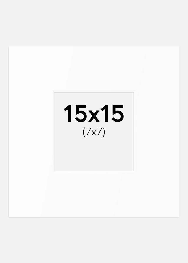 Pasparta Bílý Standard (Bílé Jádro) 15x15 cm (7x7)