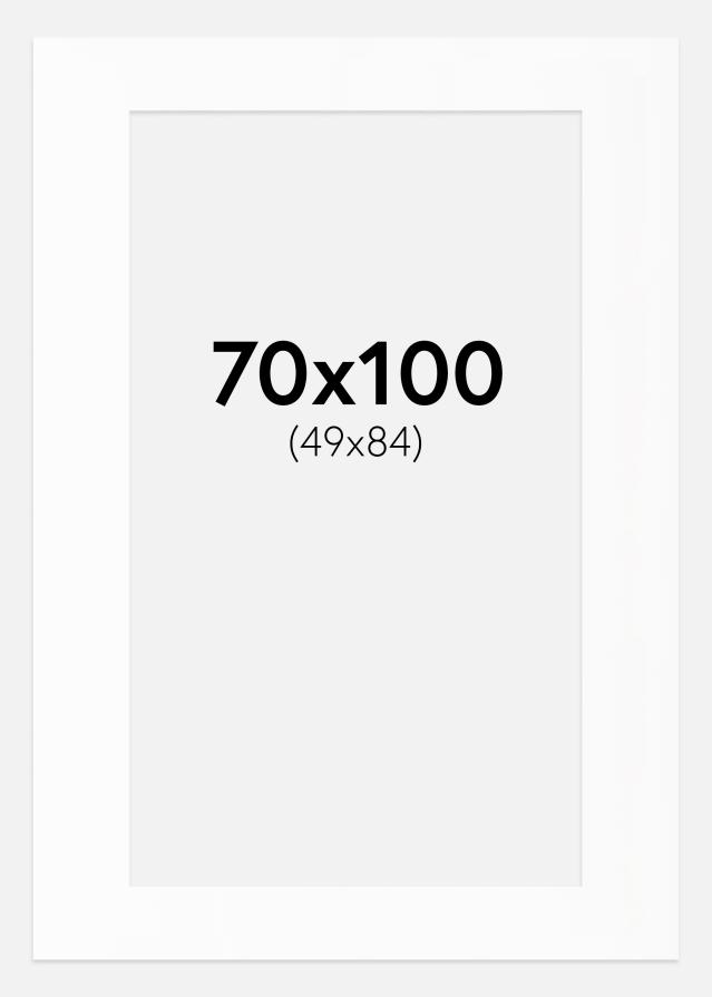 Pasparta Bílý Standard (Bílé Jádro) 70x100 cm (49x84)