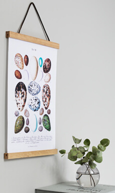 Závěs na plakát z dubu