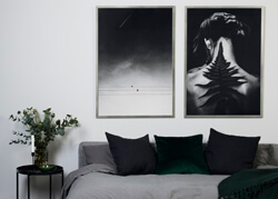 Stylové stříbrné rámy ve velikosti 50x70 cm