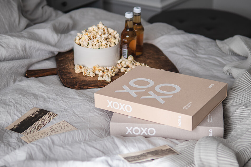 Fotoalbum v útulné ložnici