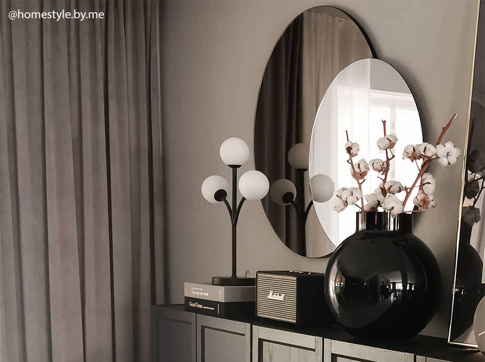 Zrcadlo barevné sklo – Stylový interiér – kulatá zrcadla ve vrstvách