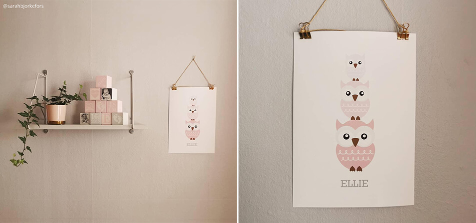 Výzdoba dětského pokoje – jmenovka pro děti