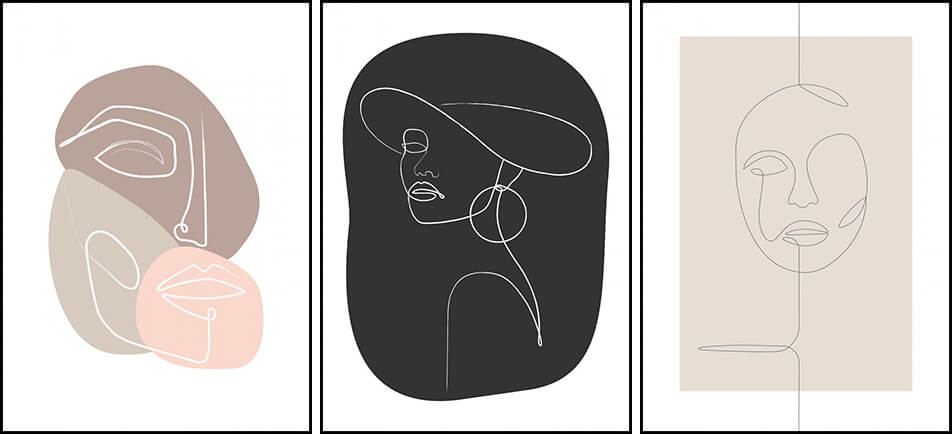 Plakáty s grafickými motivy