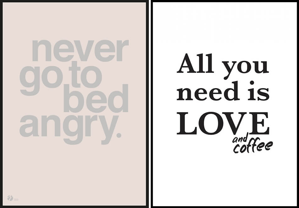 Plakáty se zábavnými citáty – textové plakáty