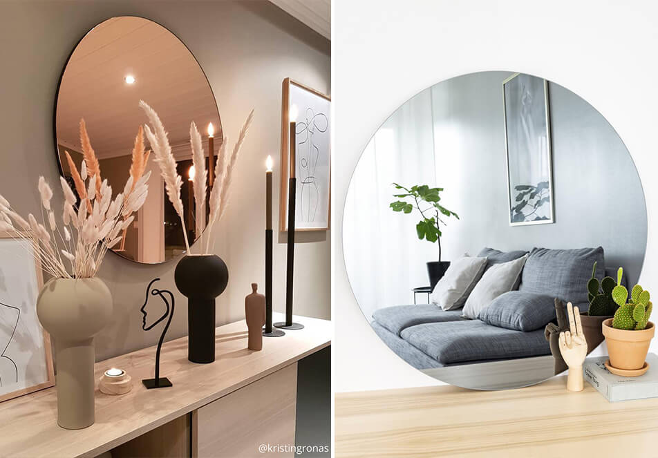 Tónovaná zrcadla - kulatá zrcadla