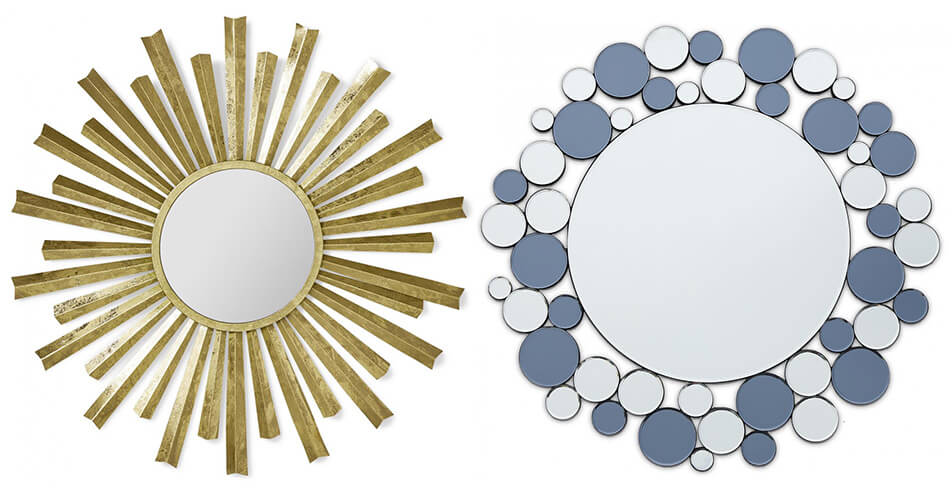 Unikátní zrcadla - kulatá zrcadla - sluneční zrcadlo