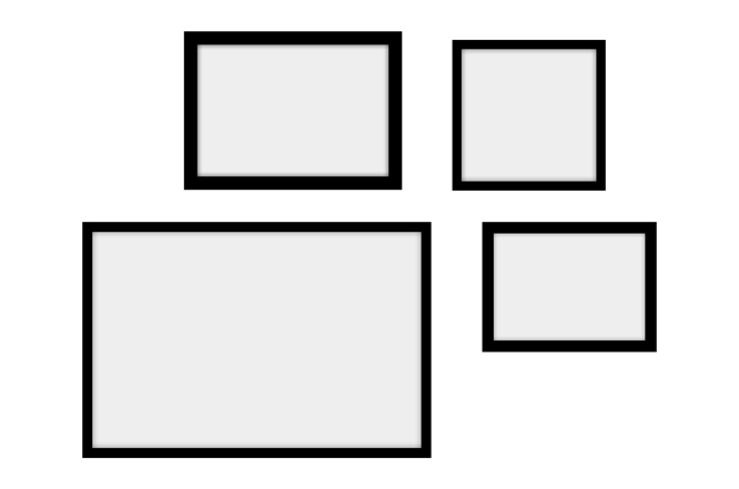 Obrazová stěna se 4 obrázky