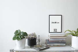 Stylový 24x30 rám na lavičce Rám XxX cm